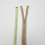 Yuvarlak Halka Fermuar | Mont-Çanta Fermuarı Uzunluk: 47 cm Koyu Bej