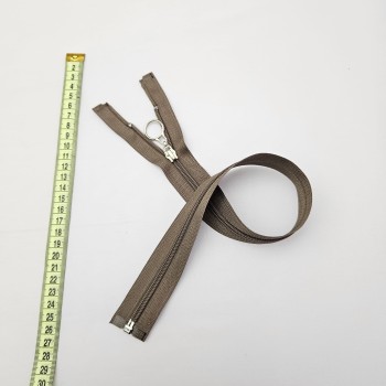 Yuvarlak Halka Fermuar | Mont-Çanta Fermuarı Uzunluk: 47 cm Vizon