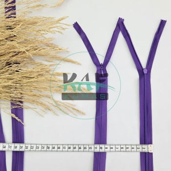 Gizli Fermuar | Uzunluk: 40 cm | Mor