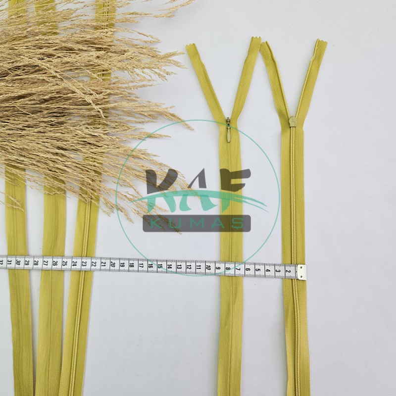 Gizli Fermuar | Uzunluk: 40 cm | Yağ Yeşili