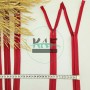 Gizli Fermuar | Uzunluk: 25 cm | Kırmızı