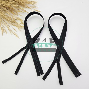 Gizli Fermuar | Uzunluk: 18 cm | Siyah