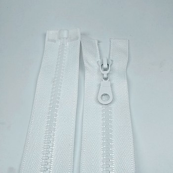 Kemik Fermuar | Çanta Fermuarı Uzunluk: 28 cm Beyaz