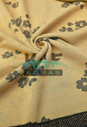 Sarı Jakarlı Kumaş | Çiçek