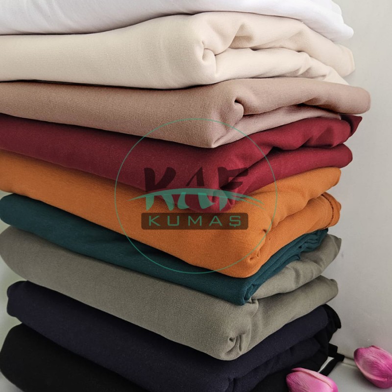 Penye %95 Pamuk %5 Elastan İki İplik Kumaş | Açık Kahverengi