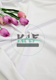 Penye %95 Pamuk %5 Elastan İki İplik Kumaş | Beyaz