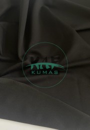 Penye 72% Pamuk 24% Polyester 6% Elastan İki İplik Kumaş | Siyah