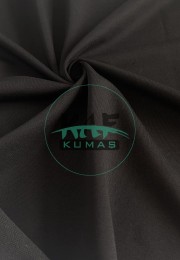 Penye 72% Pamuk 24% Polyester 6% Elastan İki İplik Kumaş | Siyah