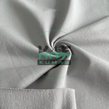 Penye %95 Pamuk %5 Elastan İki İplik Kumaş | Gri