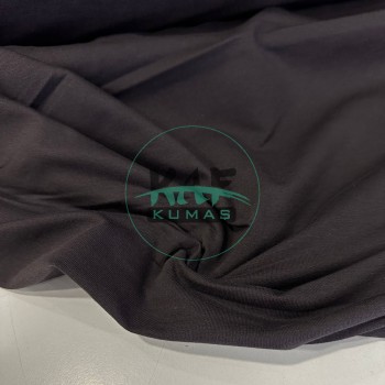 Penye %95 Pamuk %5 Elastan İki İplik Kumaş | Kahverengi 