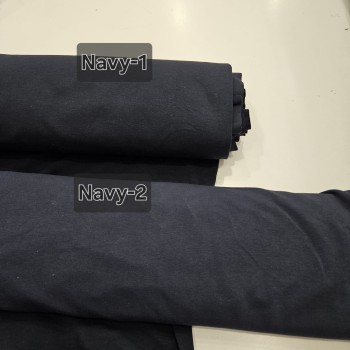 Penye %95 Pamuk %5 Elastan İki İplik Kumaş | Navy-1
