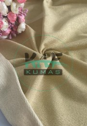 Gold Simli %95 Pamuk %5 Sim Diagonel İki İplik Kumaş