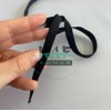 Siyah Saten Elastan Lastik