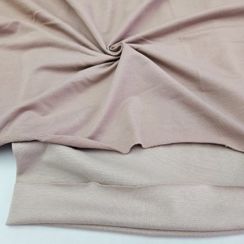 Bej Eşofman Takımı Dikimi için Hazır Set: 250x180 cm İki İplik + 100x70 cm Ribana Kumaş