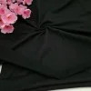 Siyah Eşofman Takımı Dikimi için Hazır Set: 250x180 cm İki İplik + 100x70 cm Ribana Kumaş