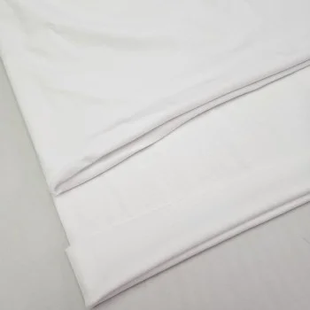 Beyaz Eşofman Takımı Dikimi için Hazır Set: 250x180 cm İki İplik + 100x70 cm Ribana Kumaş