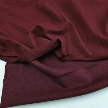 Bordo Eşofman Takımı Dikimi için Hazır Set: 250x180 cm İki İplik + 100x70 cm Ribana Kumaş