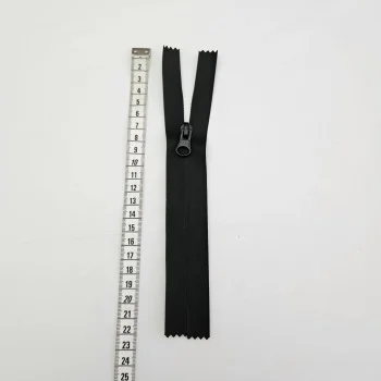 Su Geçirmez PU Kaplama Fermuar | O Fermuar | Uzunluk: 73 cm Siyah Çift Elcikli