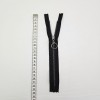 Yuvarlak Halka Fermuar | Mont-Çanta Fermuarı Uzunluk: 20 cm | Siyah