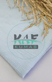 Krinkıl Müslin | 2 Katlı Bürümcük Kumaş | Açık Mavi