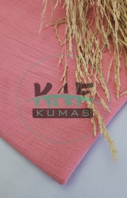 Krinkıl Müslin | 2 Katlı Bürümcük Kumaş | Açık Nar Çiçeği