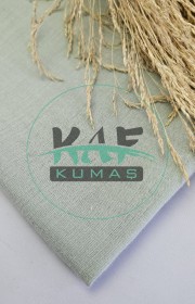 Krinkıl Müslin | 2 Katlı Bürümcük Kumaş | Pastel Yeşil