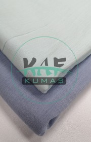  Krinkıl Müslin | 2 Katlı Bürümcük Kumaş | Buz Mavi