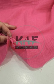 Krinkıl Müslin | 2 Katlı Bürümcük Kumaş | Fuşya