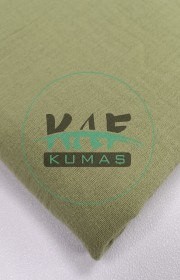  Krinkıl Müslin | 2 Katlı Bürümcük Kumaş | Haki/ Yosun