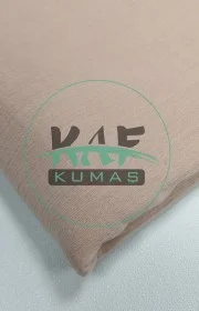 Krinkıl Müslin | 2 Katlı Bürümcük Kumaş | Pembe/ Somon