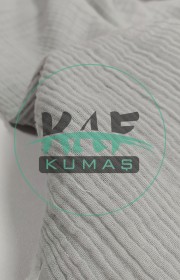 Dört Katlı Bürümcük Pamuk Müslin Kumaş | Geniş En | Gri