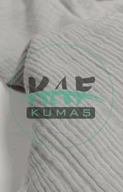 Dört Katlı Bürümcük Pamuk Müslin Kumaş | Geniş En | Gri