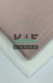 Dört Katlı Bürümcük Pamuk Müslin Kumaş | Soft Pembe