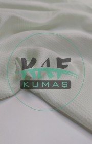 Baskılı Bambu Karışım Müslin Kumaş | Yeşil Çizgili