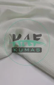 Baskılı Bambu Karışım Müslin Kumaş | Yeşil Çizgili