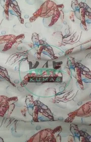 Baskılı %100 Pamuk Müslin Kumaş | Karetta