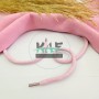 Pamuk Sweatshirt İpi | Plastik Uçlu 125 cm Kordon | Pembe