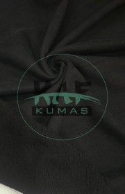 3 İplik Diagonel Kumaş | Siyah (Kalın 350/360 gsm)