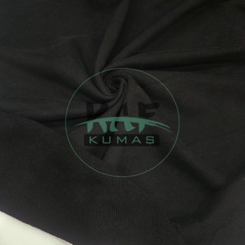 3 İplik Diagonel Kumaş | Siyah (Kalın 350/360 gsm)