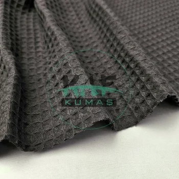 Waffle Pike Kumaş | 100% Pamuk | W-44 Koyu Antrasit