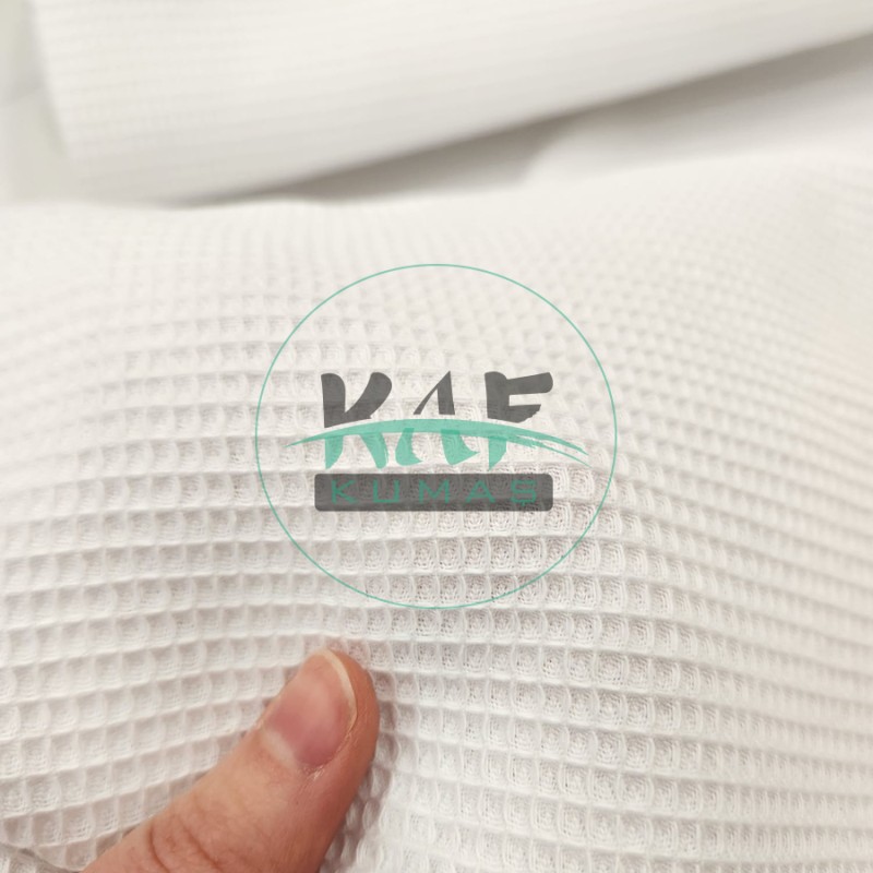 Küçük Kareli Waffle Pike | Beyaz