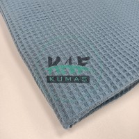 Waffle Pike Kumaş | 100% Pamuk | W-12 Pastel Mavi