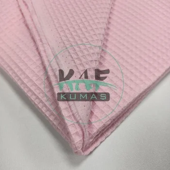 Waffle Pike Kumaş | 100% Pamuk | W-23 Açık Pembe