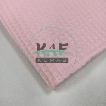 Waffle Pike Kumaş | 100% Pamuk | W-23 Açık Pembe