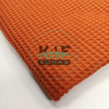 Waffle Pike Kumaş | 100% Pamuk | W-31 Açık Kiremit