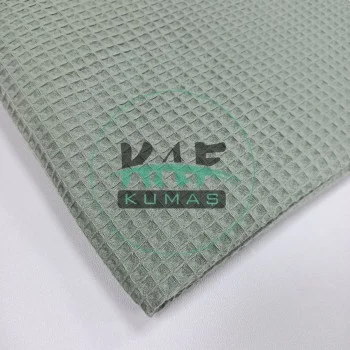 Waffle Pike Kumaş | 100% Pamuk | W-37 Koyu Yeşil