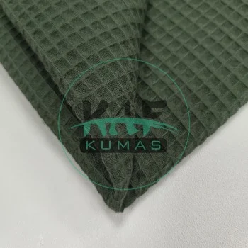 Waffle Pike Kumaş | 100% Pamuk | W-43 Zeytin Yeşili