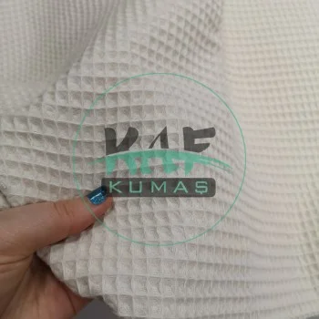 Waffle Pike Kumaş | 100% Pamuk | W-02 Açık Krem