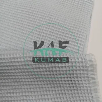 Waffle Pike Kumaş | 100% Pamuk | W-10 Bebe Mavisi