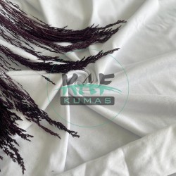 Ekru Penye Süprem Kumaş – %90 Pamuk %10 Elastan, 180 cm, 210 gr/m²